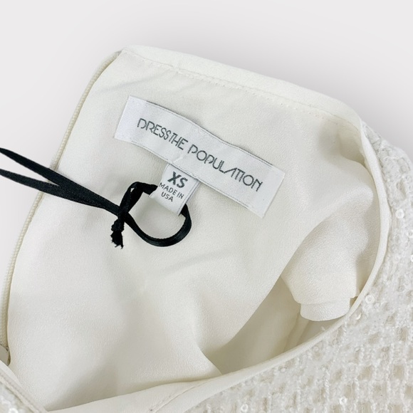 Dress The Population Alina Sequin Crochet Midi Dress - Picture 3 of 7